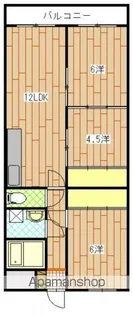 楠木ハイツ【4階】の間取り