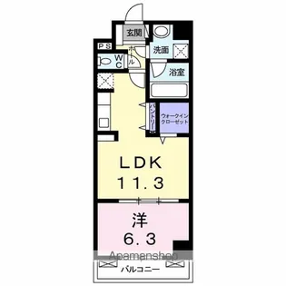 リッチモンド イースト【5階】の間取り