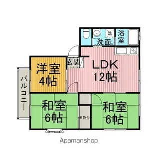 サンライフ本町田【2階】の間取り