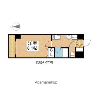 ヒルズ新栄3号館【7階】の間取り