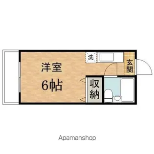 ハイツ椎の木【302号室】の間取り