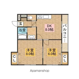 GARDENHILLOGI【3階】の間取り