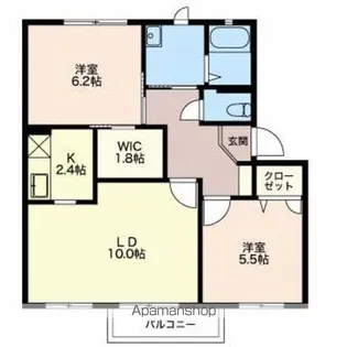 プリムラ奥井【2階】の間取り