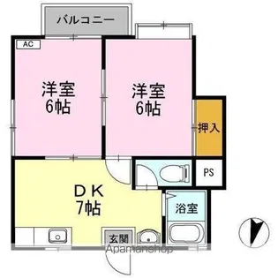 ファーストインキャニオンハウス Ⅱ【1階】の間取り