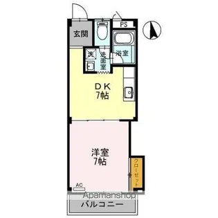 カナルシャトーD7【2階】の間取り