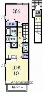 アパルトマン・エム【2階】の間取り