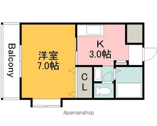プリムベール【208号室】の間取り