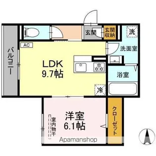 ボヌール【2階】の間取り