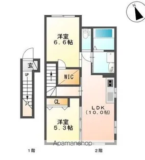 LUXEL(ラクセル)【2階】の間取り