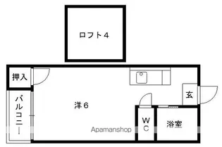 ニューパレス24【106号室】の間取り