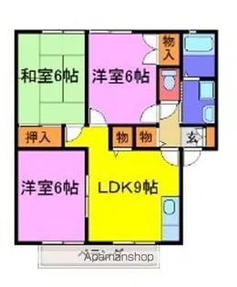 サニーコート岡崎【102号室】の間取り