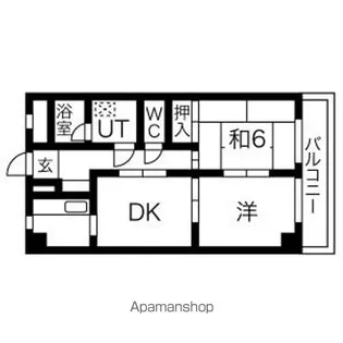 藤二番館【203号室】の間取り