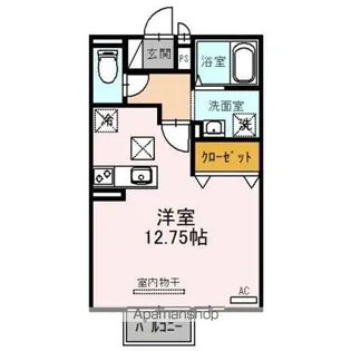 サンローズ B棟【102号室】の間取り