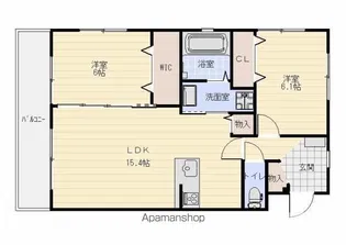 CAFE BLUE【1階】の間取り