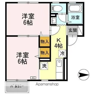 ベルティストン【2階】の間取り