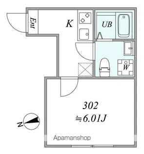 INTERVIA KAMATA【3階】の間取り