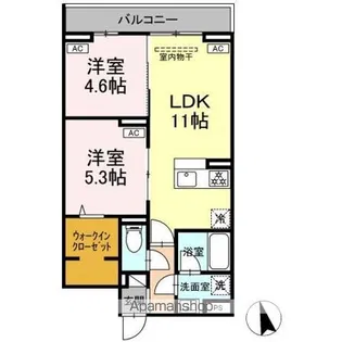 セレスティア羽沢 B棟【3階】の間取り