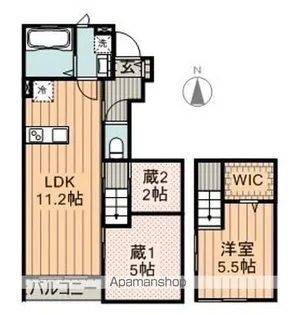 ベルリード竹尾【101号室】の間取り