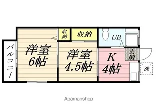 コーポ九重【37号室】の間取り