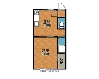 カレッジハウス若葉NO.3【103号室】の間取り