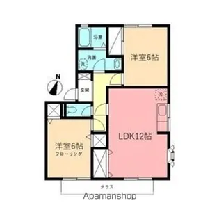 サンフレアA【2階】の間取り