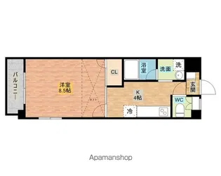 BROOK HOUSE【503号室】の間取り