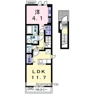 ラーク金谷フォレストⅠ【2階】の間取り