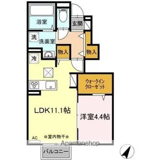 ドゥ・マリアージュⅢ【1階】の間取り