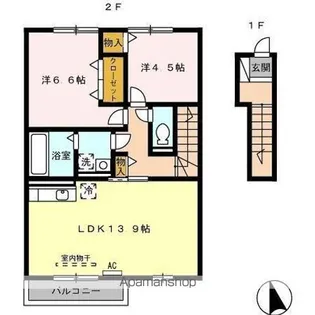 プレジオ【2階】の間取り