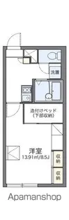 レオパレスSK8【201号室】の間取り