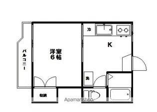 ルナ八幡A【205号室】の間取り