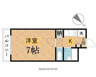 ドウェル片倉【1階】の間取り
