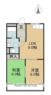 愛知県知多郡美浜町大字上野間字杉代【アパート】の間取り