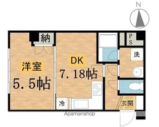 とちの木ビル【203号室】の間取り
