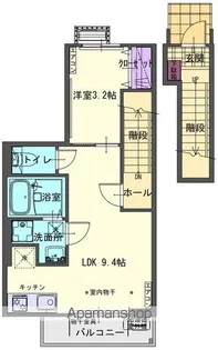 ERALDO Ⅱ【202号室】の間取り