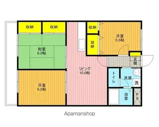 ヴェルジェ・ボヌール【2階】の間取り