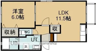 オークヒルズ杉並【102号室】の間取り