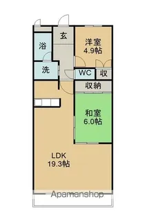 ピボットマンション八幡【103号室】の間取り