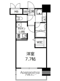 エンクレストベイ天神東Ⅱ【11階】の間取り