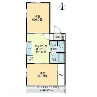 シャンボール福岡【4階】の間取り