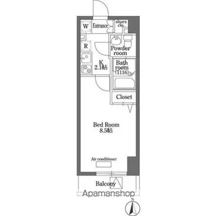 プランドル明大前【6階】の間取り