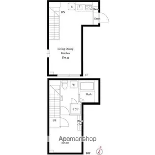 アラート銀座イースト【1階】の間取り