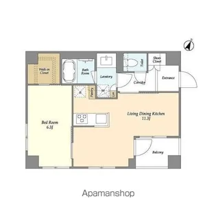 ベルファース駒沢三丁目【2階】の間取り