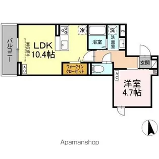 セレスティア亀有【3階】の間取り