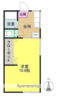 Kハイツ【101号室】の間取り