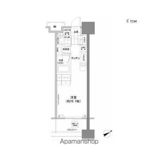 パークハビオ西新宿【10階】の間取り
