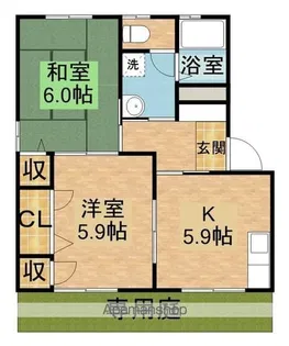 セレッソD【102号室】の間取り