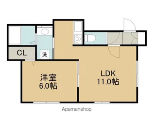 CLAN MOANA(クランモアナ)【2階】の間取り