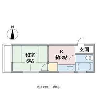 ムーニー若原【2階】の間取り