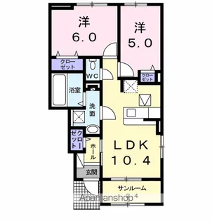 サンリットⅡ【1階】の間取り